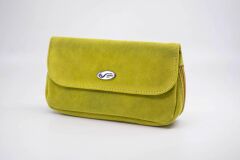 Şahin Yeşil Süet Pipo Taşıma Çantası