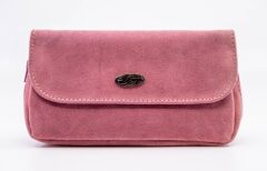 Şahin Pembe Süet Pipo Taşıma Çantası