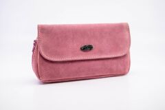 Şahin Pembe Süet Pipo Taşıma Çantası