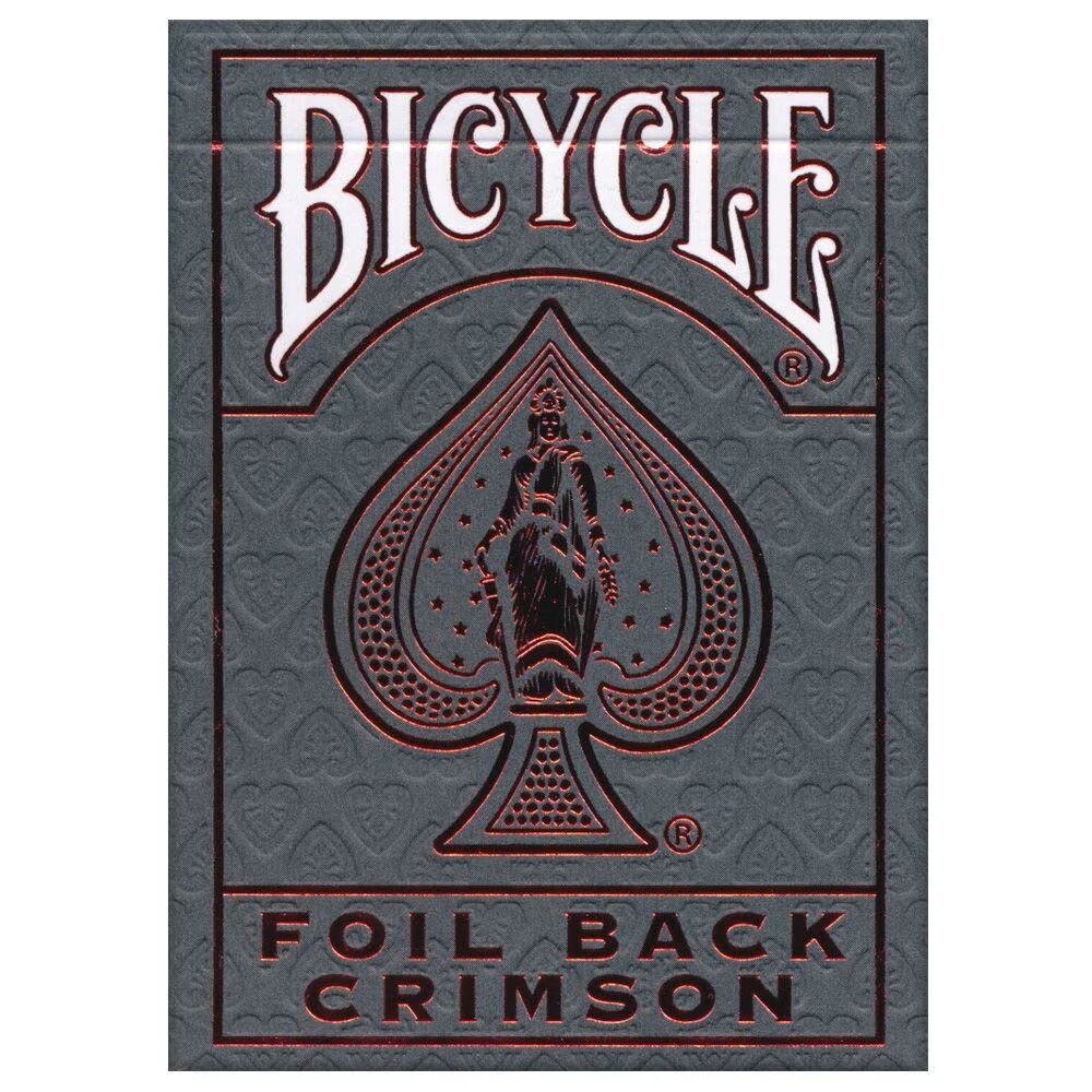 Bicycle® Foil Back Crimson Oyun İskambil Kartı