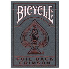 Bicycle® Foil Back Crimson Oyun İskambil Kartı