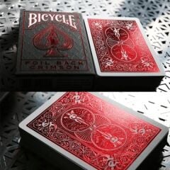 Bicycle® Foil Back Crimson Oyun İskambil Kartı