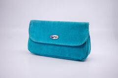 Şahin Mavi Süet Pipo Taşıma Çantası