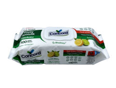 Concord Çok Amaçlı Yüzey Temizlik Havlusu - Limon Kokulu (100 Yaprak) - ÜÇLÜ SET