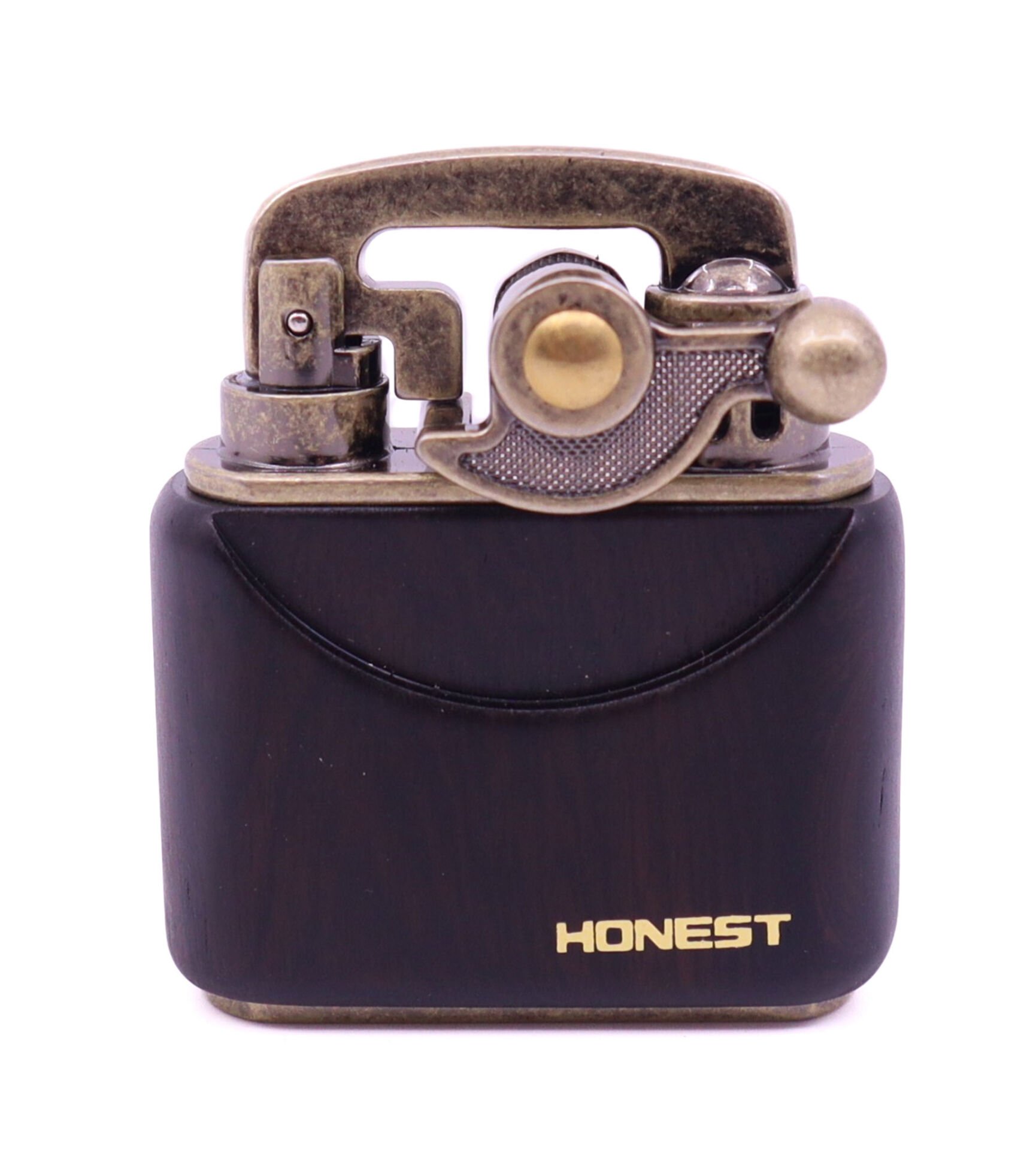 Honest Benzinli Çakmak - Rustic Gold Kahverengi