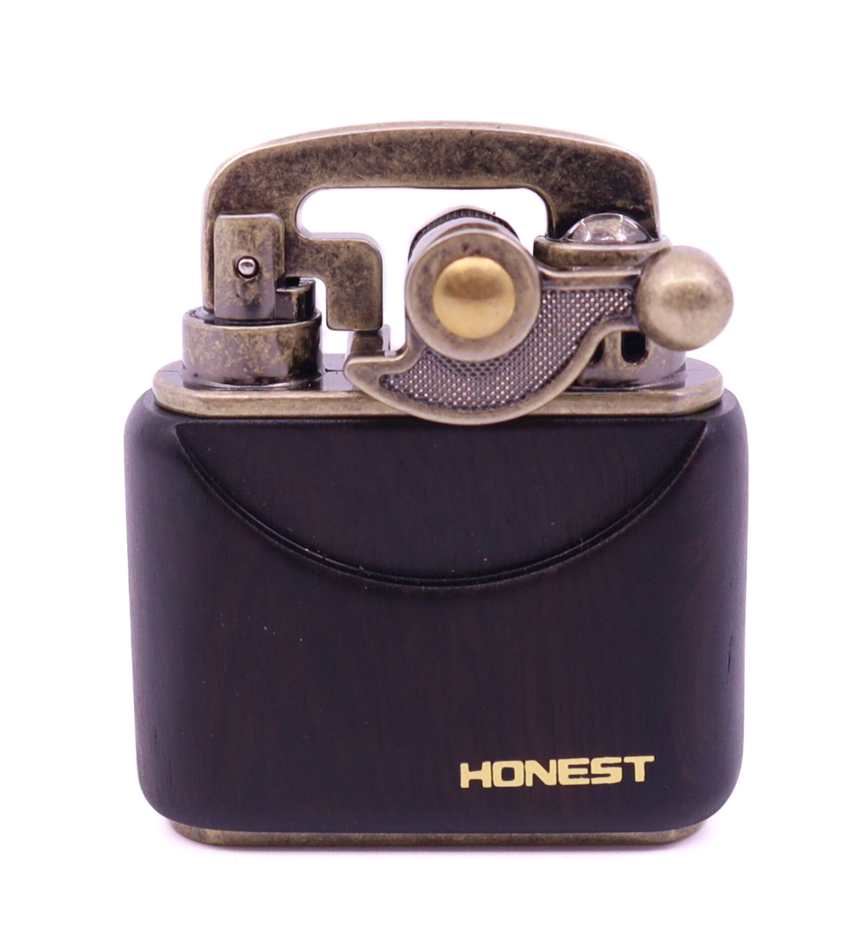 Honest Benzinli Çakmak - Rustic Gold Kahverengi