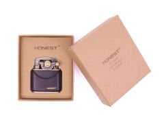 Honest Benzinli Çakmak - Rustic Gold Kahverengi