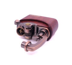 Honest Benzinli Çakmak - Rustic Bronz Kahverengi