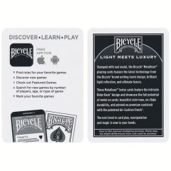 Bicycle® Foil Back Cobalt Oyun İskambil Kartı