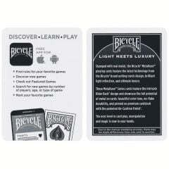 Bicycle® Foil Back Cobalt Oyun İskambil Kartı