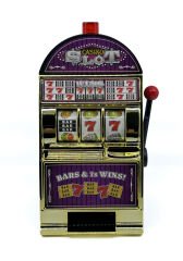 Casino Slot Makinesi Şeklinde Işıklı ve Sesli Kumbara