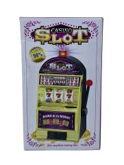 Casino Slot Makinesi Şeklinde Işıklı ve Sesli Kumbara