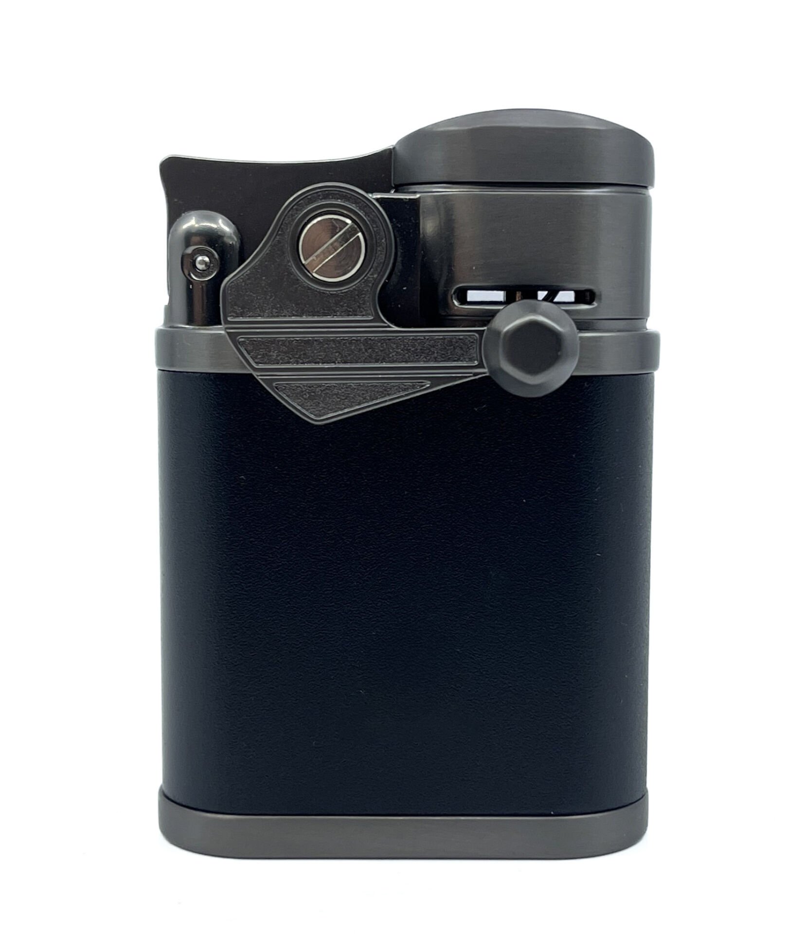 4 Pürmüz Alevli Masa Tipi Puro Çakmağı – Mat Siyah & Antrasit