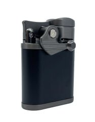 4 Pürmüz Alevli Masa Tipi Puro Çakmağı – Mat Siyah & Antrasit