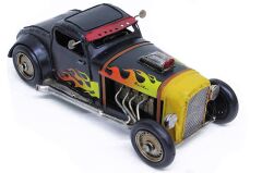 Dekoratif Metal Araba Sarı Alev