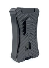 Metalik Füme Çift Pürmüz Alevli Puro Çakmağı – Entegre Delicili (Punch)