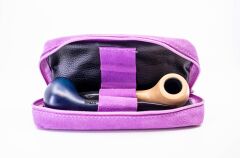 Şahin Leylak Süet Pipo Taşıma Çantası