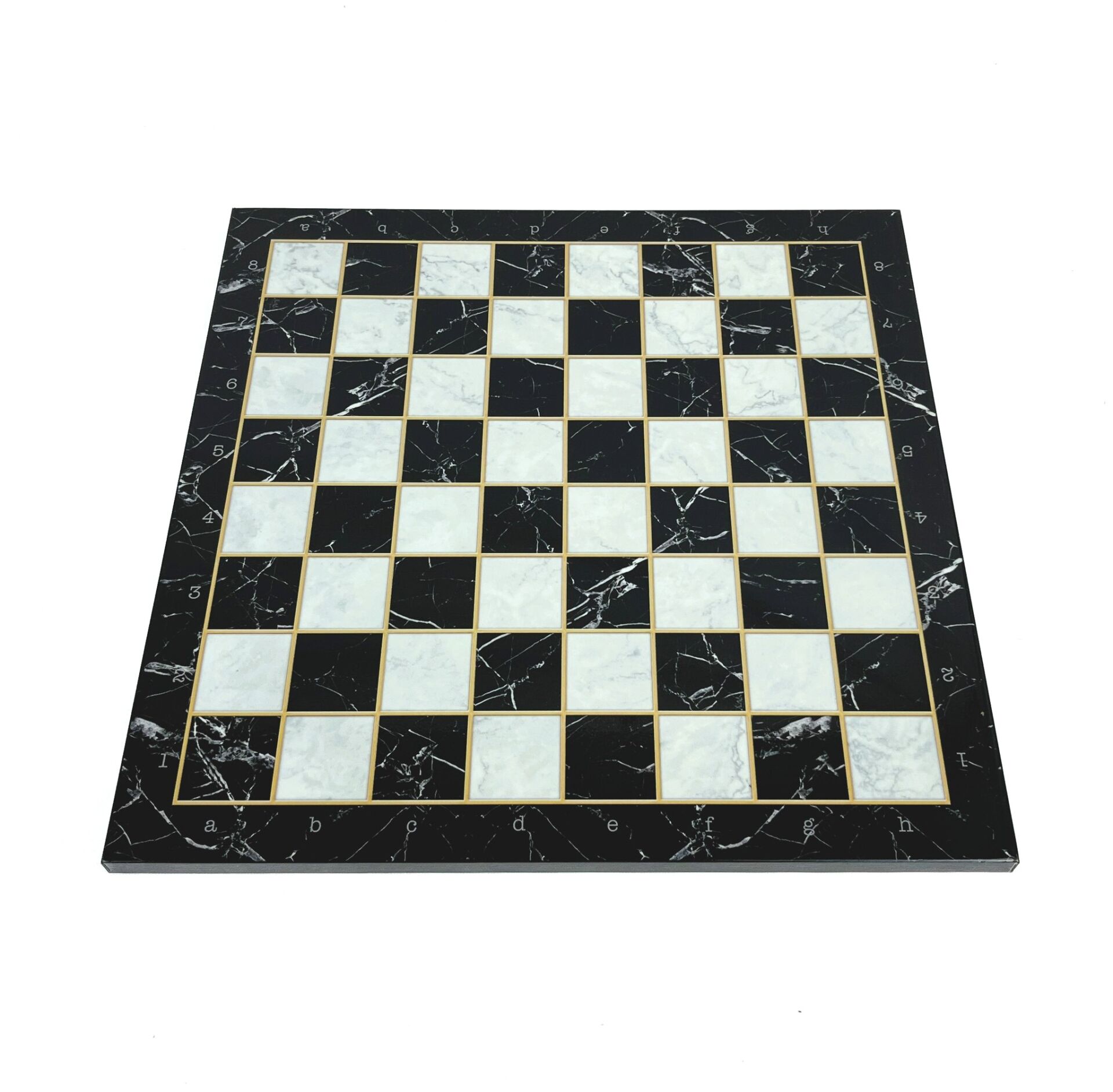 Yenigün Satranç Tahtası Mermer Desenli - Siyah 3XL