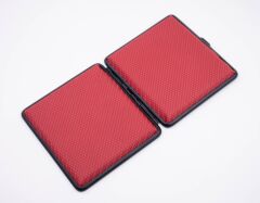 Angelo Kırmızı Karbon Fiber Görünüm Şık Tasarımlı Tabaka - Paslanmaz Krom Kaplama İç Yüzey