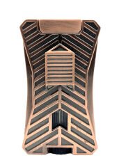 Metalik Bronz Çift Pürmüz Alevli Puro Çakmağı – Entegre Delicili (Punch)