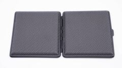 Angelo Siyah Karbon Fiber Görünüm Şık Tasarımlı Tabaka - Paslanmaz Krom Kaplama İç Yüzey