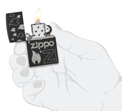 Zippo Monochrome Blaze Dizayn Çakmak