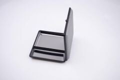 Angelo Beyaz Karbon Fiber Görünüm Şık Tasarımlı Tabaka - Paslanmaz Krom Kaplama İç Yüzey