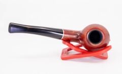 Şahin Kırmızı Yıldız 145 9mm. Filtreli Ebonit Saplı Pipo - Rhodesian 237027