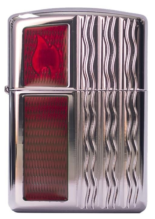 Zippo Carved And Flame Armor Case Çakmak