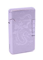 Dupont Tarzı Mum Alev Çakmak Ejder Gravür Desen - Gri