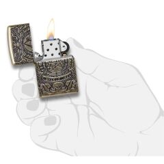 Zippo Armor® Occult Necronomicon Dizayn Çakmak