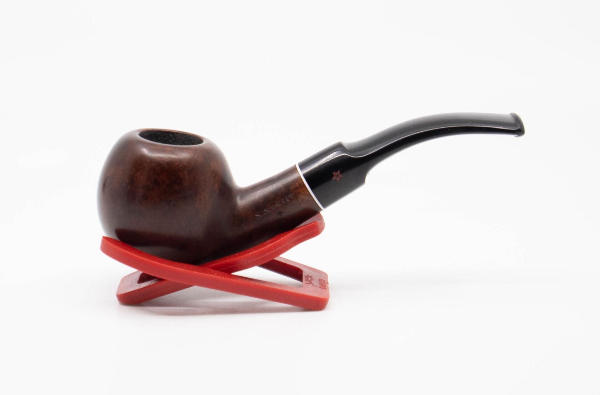 Şahin Kırmızı Yıldız 234 9mm. Filtreli Akrilik Saplı Pipo - Bent Billiard 237098