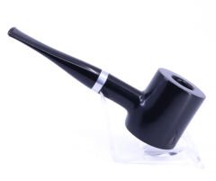 Falconetti Poker 9 mm Filtreli Metal Bilezikli Pipo Siyah