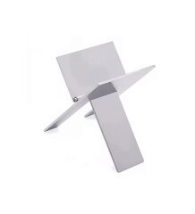 Parmida Katlanır Puro Tutucu / Puro Sehpası Standı - Gümüş Renk