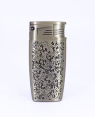 Gravür İşleme Tek Torch Puro Çakmağı - Pirinç