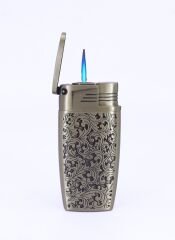 Gravür İşleme Tek Torch Puro Çakmağı - Pirinç