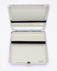 Angelo Kapitone İşleme Deri Kaplama Tabaka - Beyaz