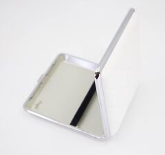 Angelo Kapitone İşleme Deri Kaplama Tabaka - Beyaz