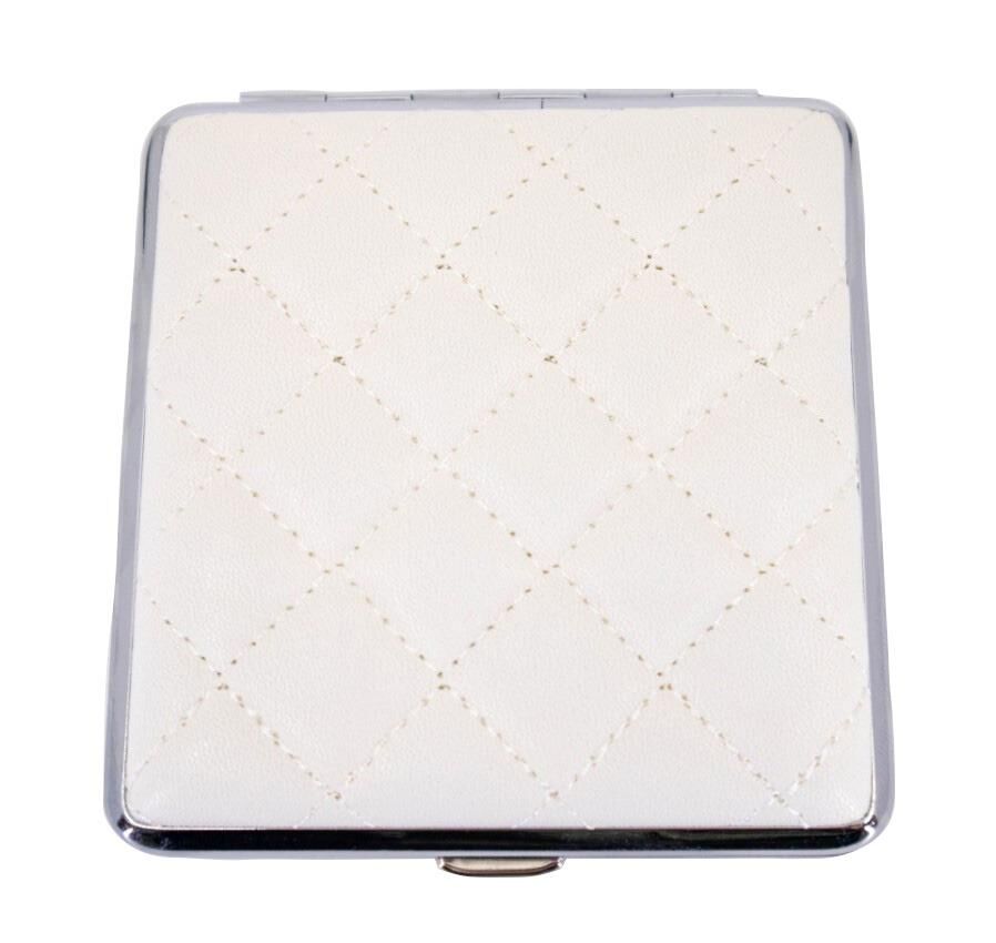 Angelo Kapitone İşleme Deri Kaplama Tabaka - Beyaz