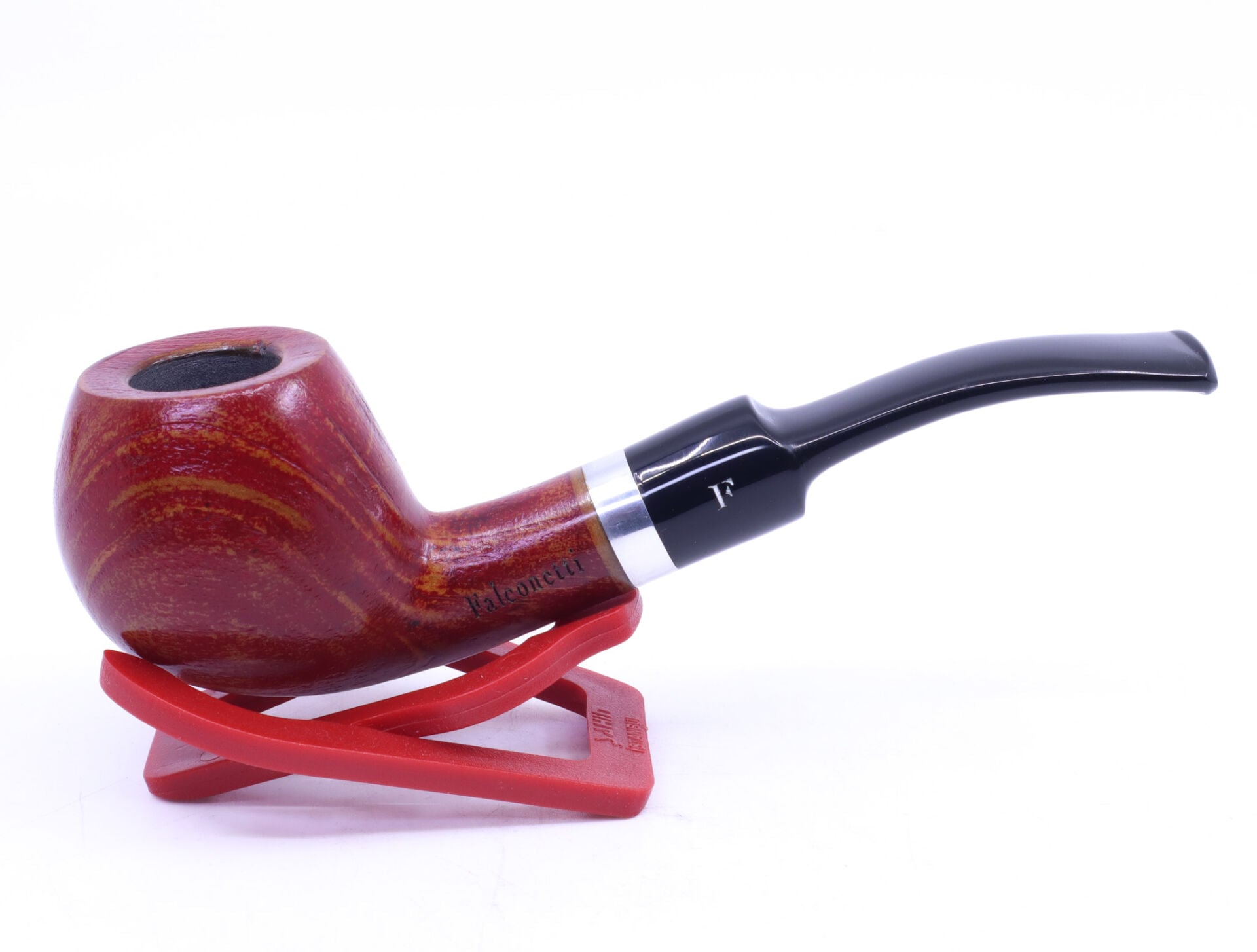 Falconetti Metal Bilezikli 9mm Filtreli Pipo Half Bent 01