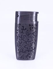 Gravür İşleme Tek Torch Puro Çakmağı - Antrasit