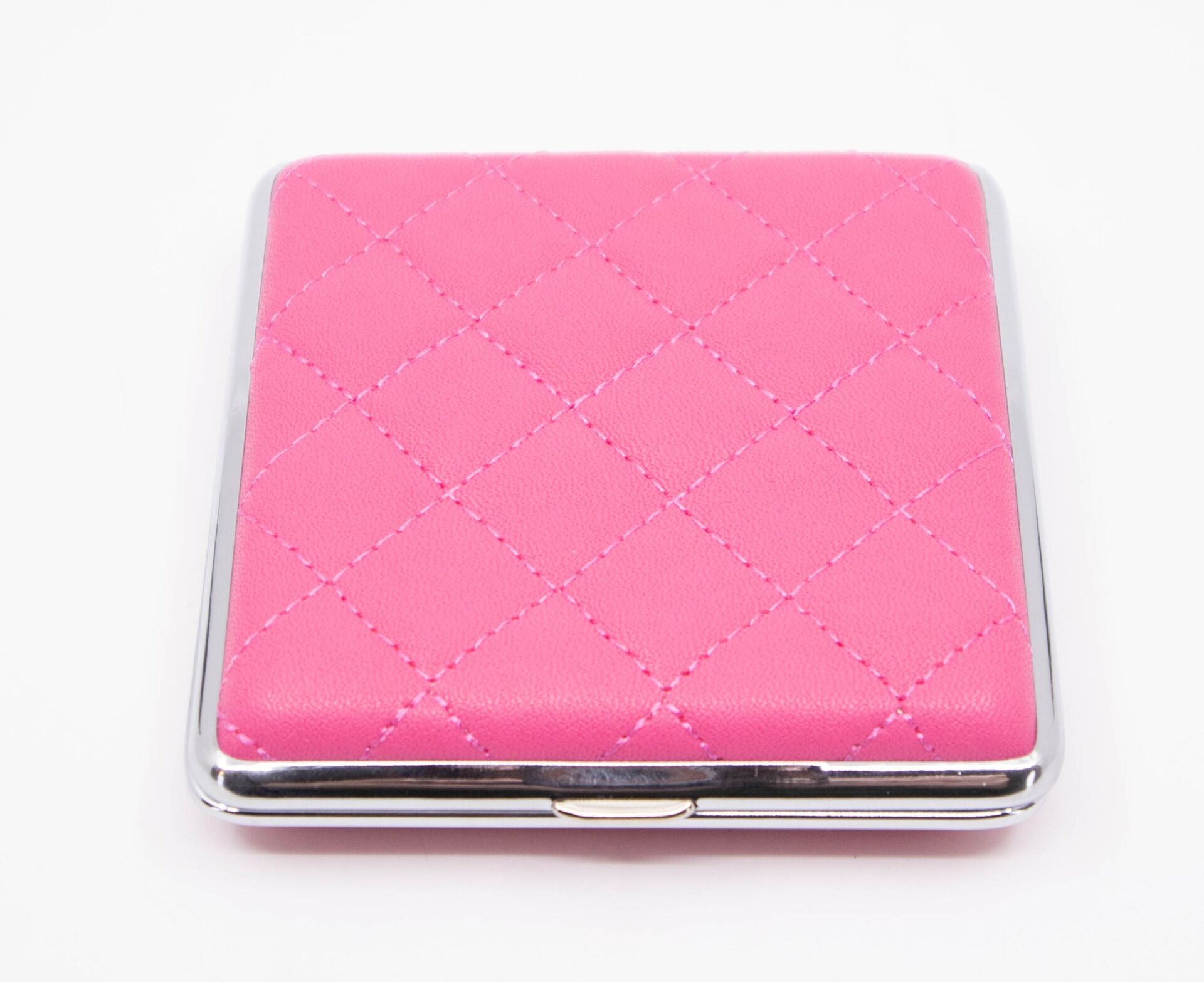 Angelo Kapitone İşleme Deri Kaplama Tabaka - Pembe