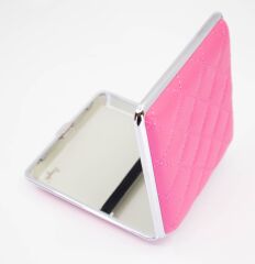 Angelo Kapitone İşleme Deri Kaplama Tabaka - Pembe