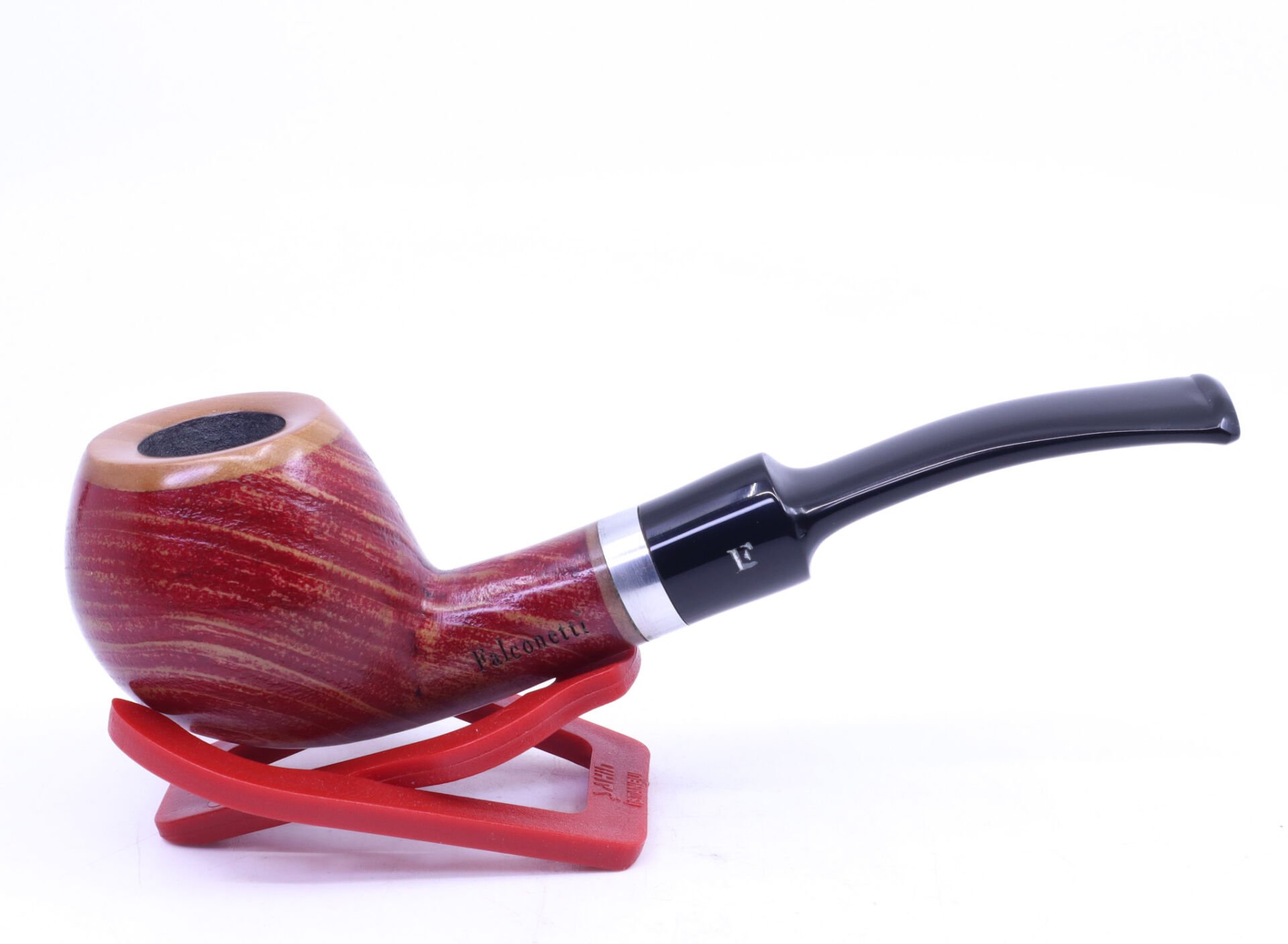 Falconetti Metal Bilezikli 9mm Filtreli Pipo Half Bent 03