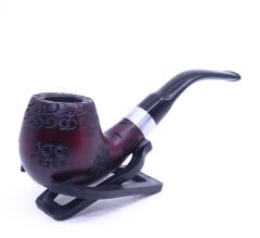 Pipsan İşlemeli Gemici Pipo 9 mm Filtre Metal Bilezikli