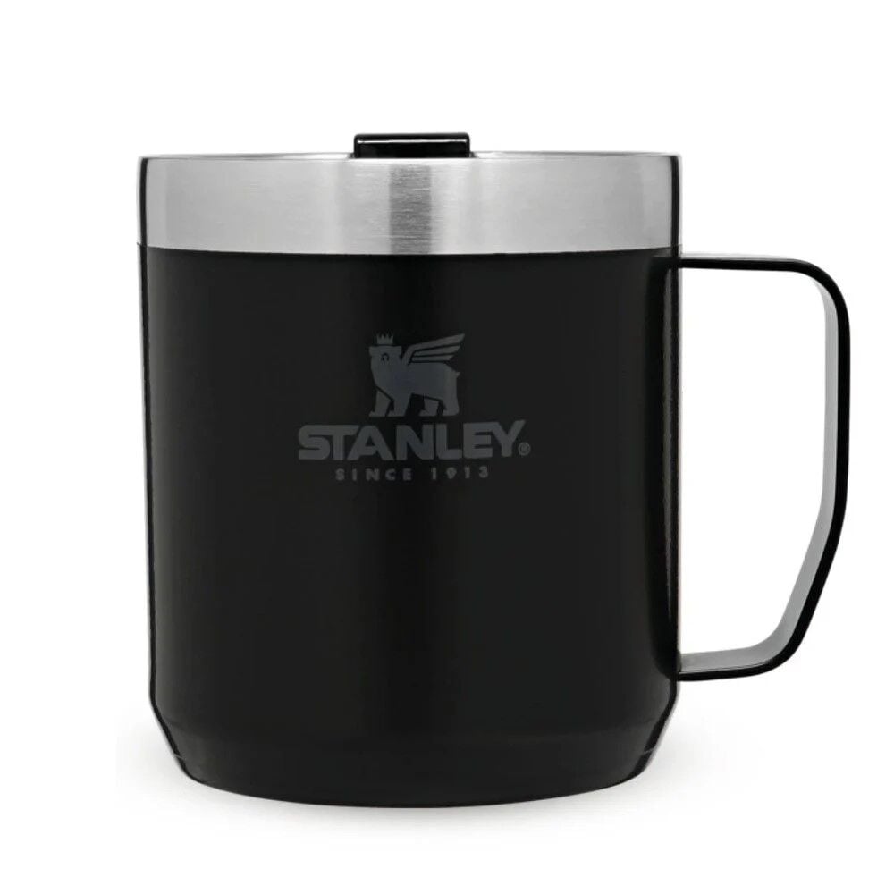 The Legendary Camp Mug Kapaklı Termos Bardak 0.35L  12oz - Matte Black Pebble