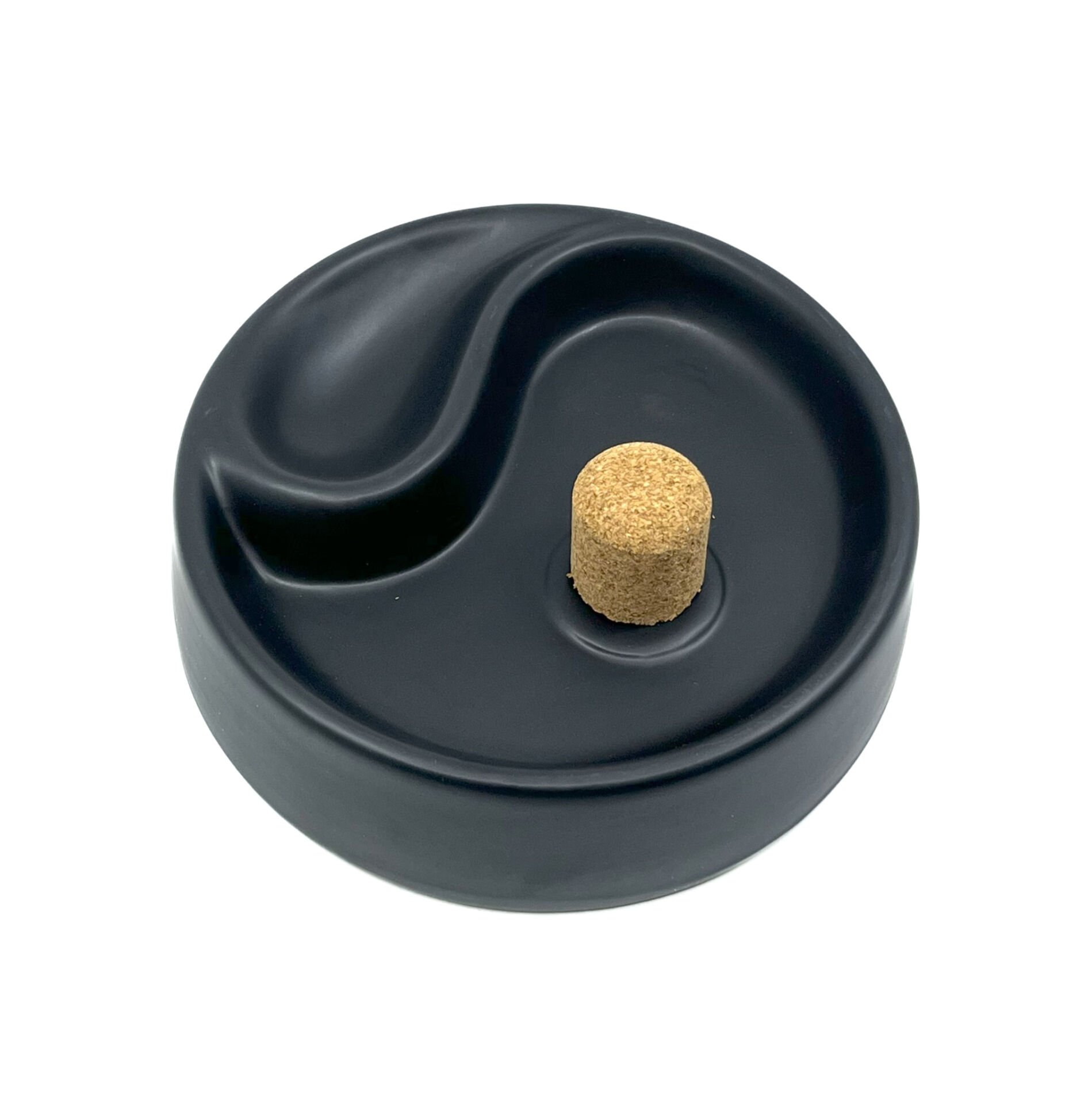 Angelo Seramik Tekli Mantarlı Pipo Küllük - Siyah