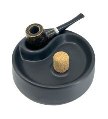 Angelo Seramik Tekli Mantarlı Pipo Küllük - Siyah