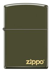 Zippo Green Matte Logo Dizayn Çakmak