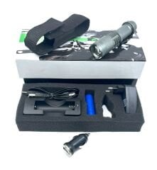 Zoom'lu Sarjlı Avcı Feneri - Gri